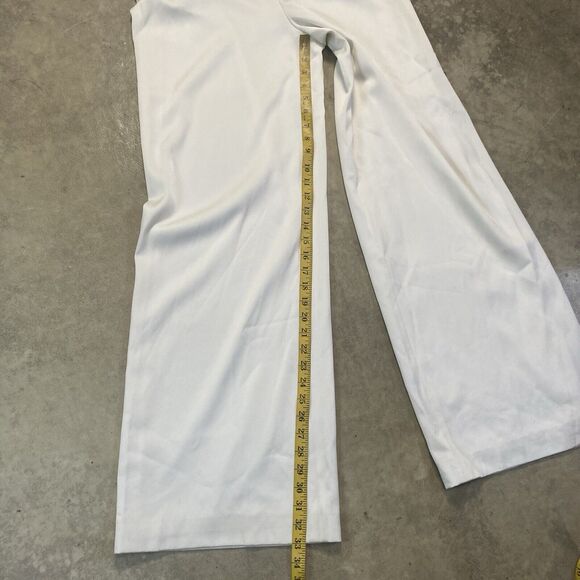 Rachel Zoe Jumpsuit Womens 8 White Bridgette Sleeveless‎ Wide Leg Day Party - Picture 5 of 12